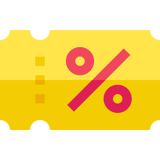 Coupon ticket voucher sales icon Coupon ticket voucher sales icon