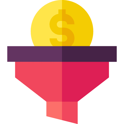 Filter financial commerce funnel icon Filter financial commerce funnel icon