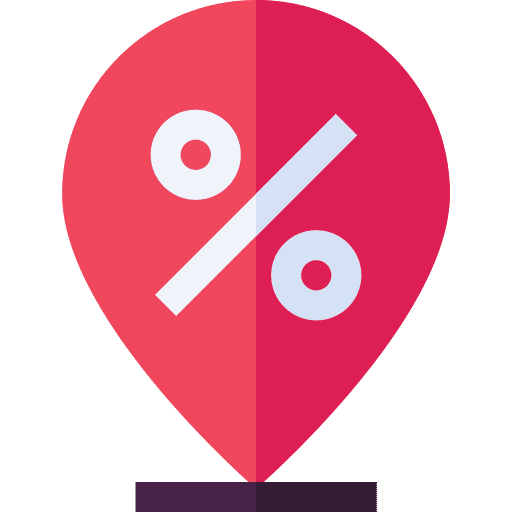 Location offer placeholder percentage icon Location offer placeholder percentage icon