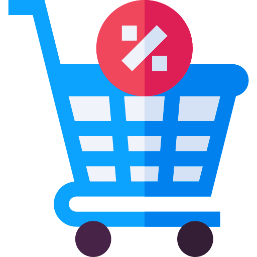 Shopping cart sales bargain discount icon Shopping cart sales bargain discount icon