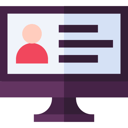 User marketing computer people icon User marketing computer people icon