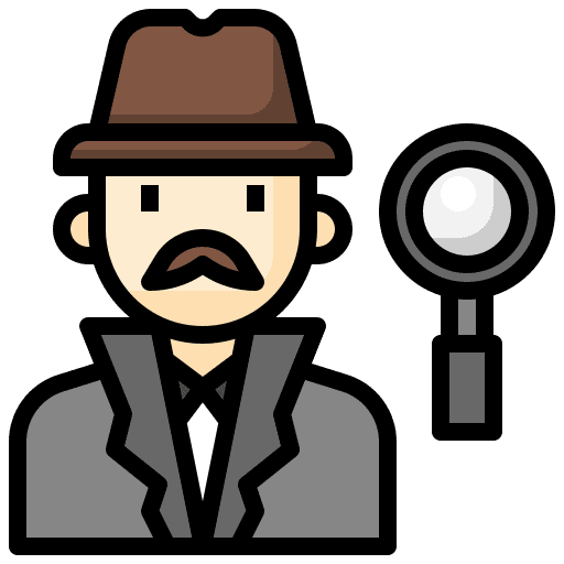 Detective occupation hat detective icon