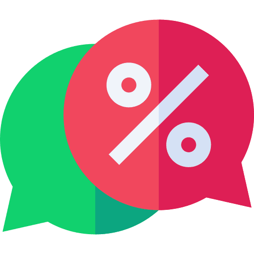 Discount discount communications speech bubble icon Discount discount communications speech bubble icon