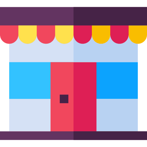 Shopping store architecture and city market store icon Shopping store architecture and city market store icon