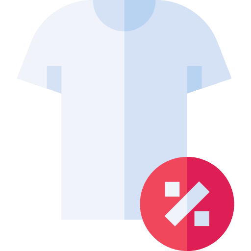 Tshirt offer fashion discount icon Tshirt offer fashion discount icon