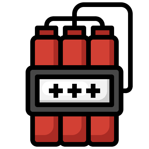 Bomb terrorism dinamite bomb icon Bomb terrorism dinamite bomb icon