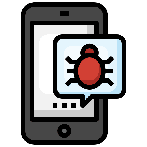 Bug mobile phone miscellaneous communications icon