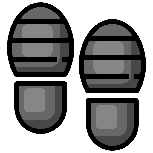 Footsteps security steps feet icon Footsteps security steps feet icon