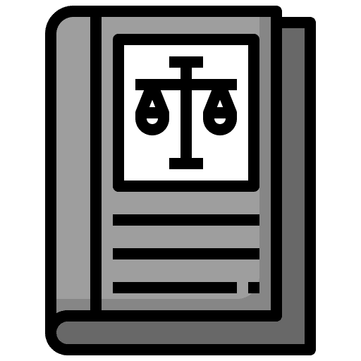 Law book justice oath legal icon Law book justice oath legal icon