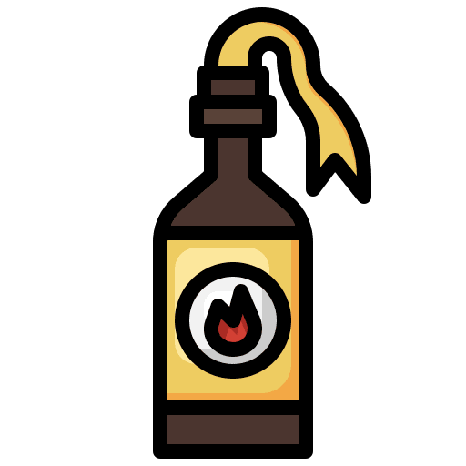 Molotov cocktail urban guerrilla incendiary fire icon Molotov cocktail urban guerrilla incendiary fire icon