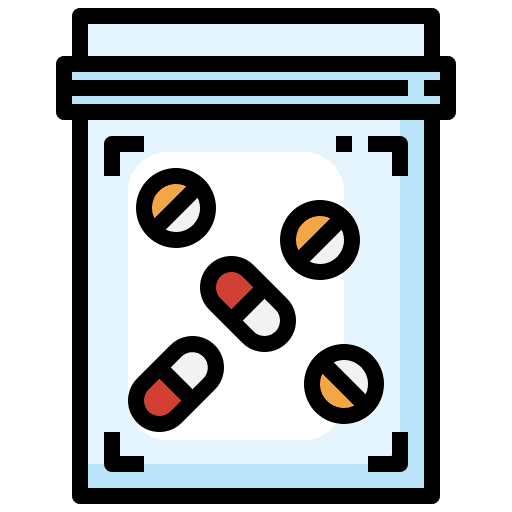 Drug pills medicine garbage icon Drug pills medicine garbage icon