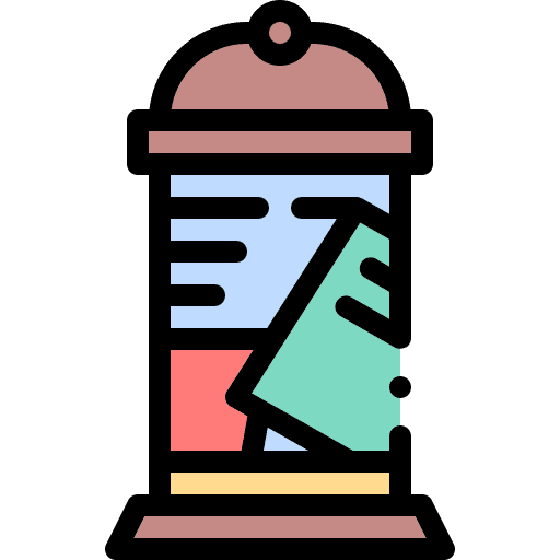Advertising ads marketing street icon