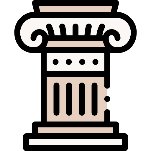 Column greece greek history icon Column greece greek history icon
