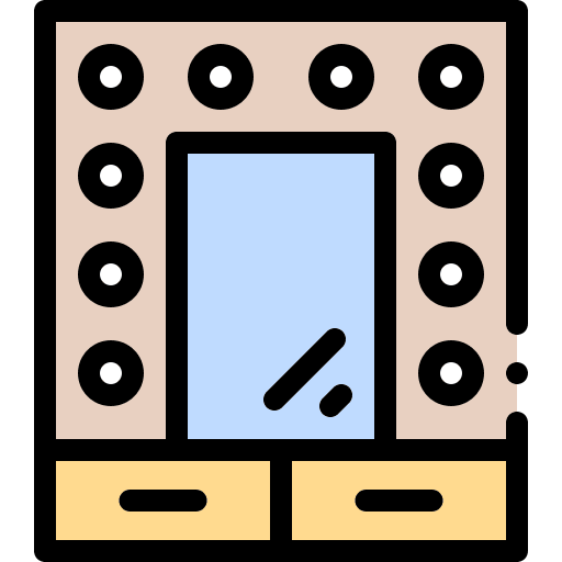 Mirror cinema theatre furniture and household icon Mirror cinema theatre furniture and household icon