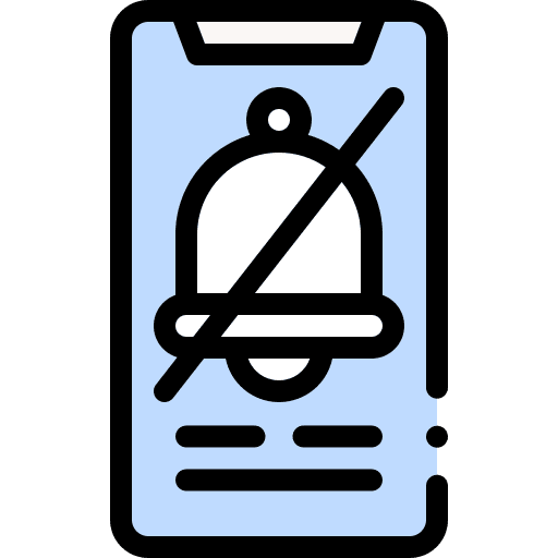 Mobile phone silence phone no sound icon Mobile phone silence phone no sound icon
