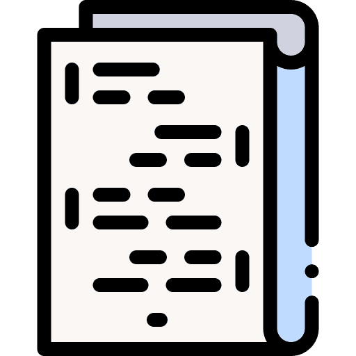 Screenplay movie files and folders art and design icon Screenplay movie files and folders art and design icon