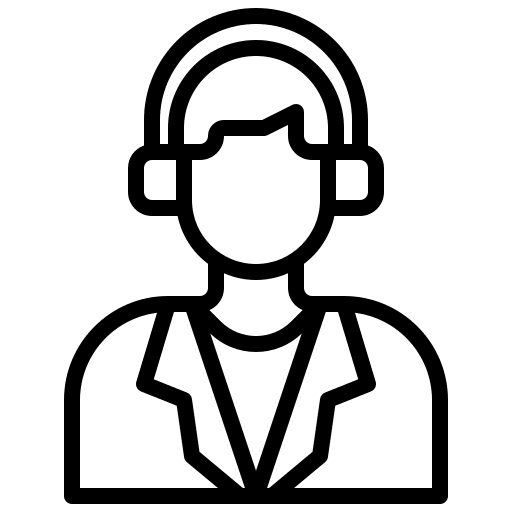 Dj professions and jobs disc jockey stage icon