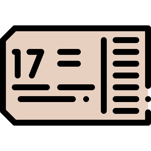 Ticket magic show pass show icon Ticket magic show pass show icon