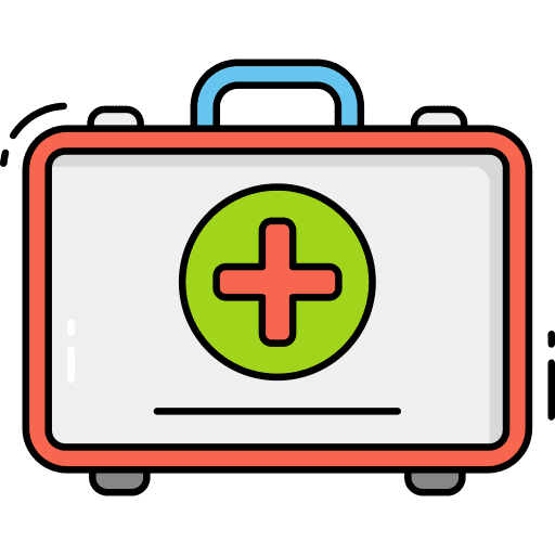 First aid kit emergency first aid box healthcare icon First aid kit emergency first aid box healthcare icon