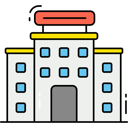 Laboratory building science lab icon