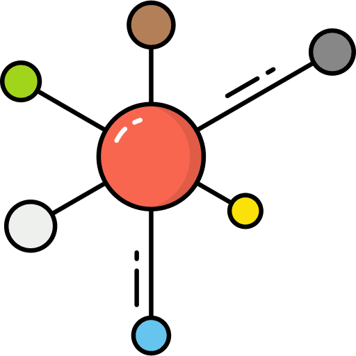 Molecule shapes chemistry laboratory icon Molecule shapes chemistry laboratory icon