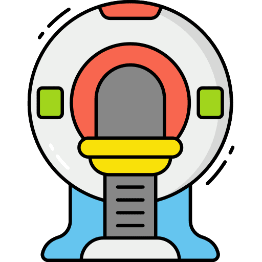 Mri healthcare and medical scanning device ct scan icon