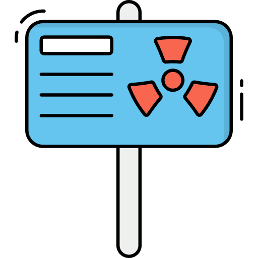 Nuclear sign radioactive signpost nuclear sign icon Nuclear sign radioactive signpost nuclear sign icon
