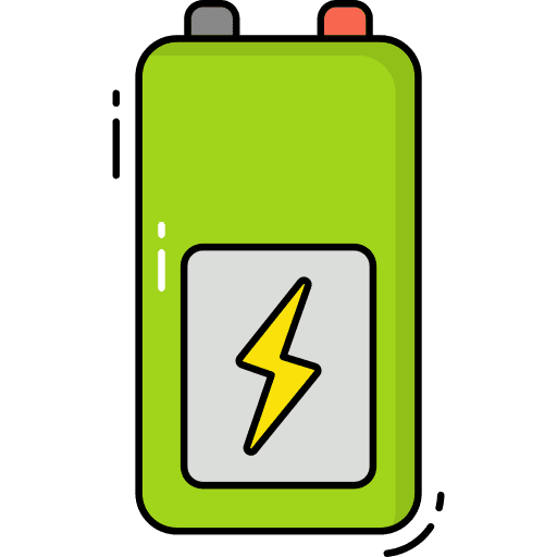 Battery status full battery electronics icon Battery status full battery electronics icon