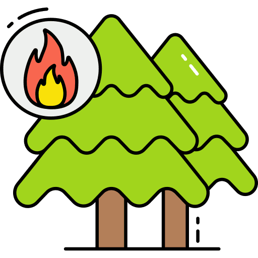 Forest fire flame disaster forest icon Forest fire flame disaster forest icon
