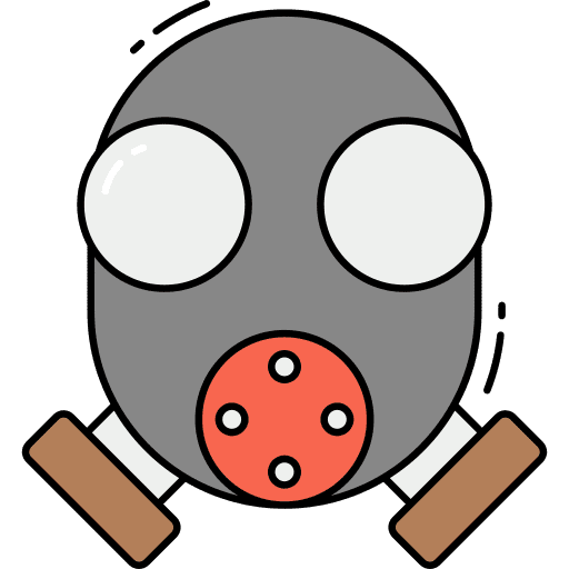 Gas mask safety toxic gas mask icon Gas mask safety toxic gas mask icon