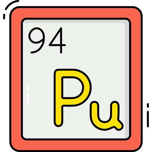 Plutonium periodic table laboratory chemistry icon Plutonium periodic table laboratory chemistry icon