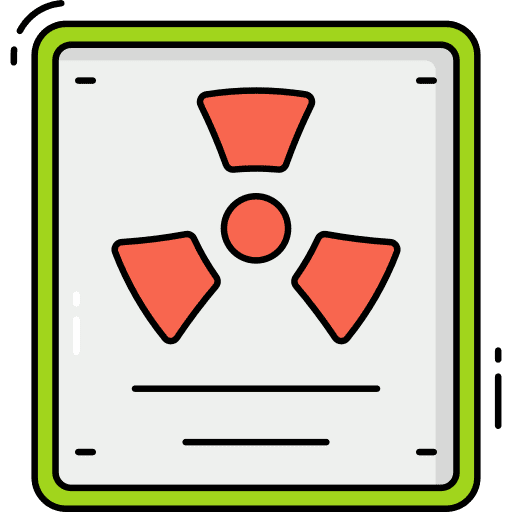 Radiation monitor electronics radioactive icon Radiation monitor electronics radioactive icon