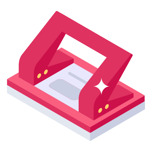 Hole puncher education paper tool hole puncher icon