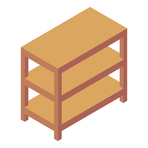 Shelf furniture and household shelf wooden icon