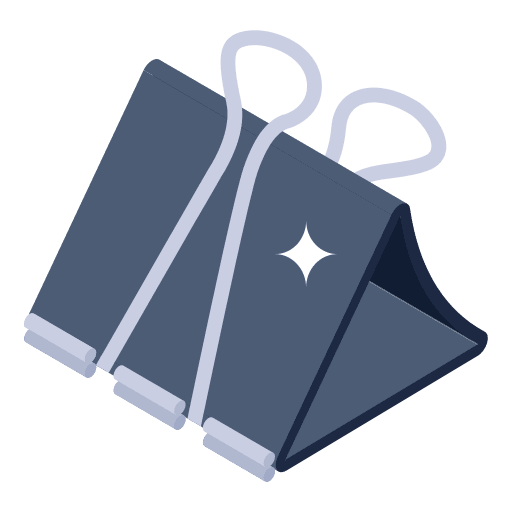 Paper clip clamp education paperclip icon