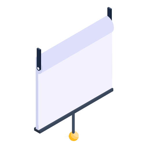 Projection screen presentation powerpoint education icon