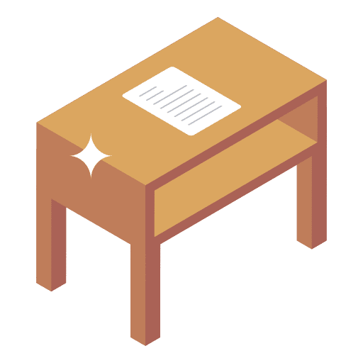 School desk school desk student course icon