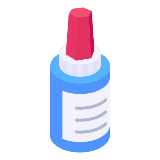 Liquid glue liquid glue stationery office material icon