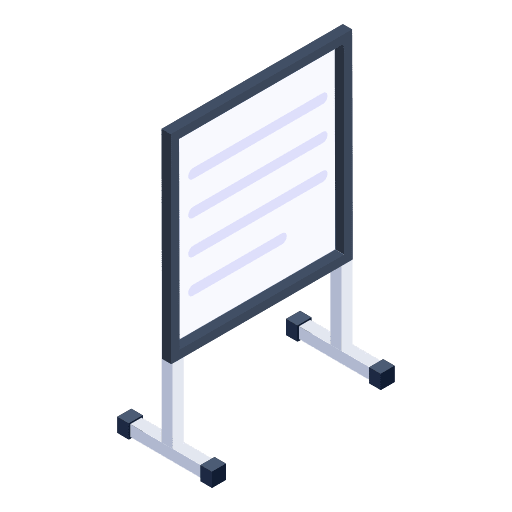 Noticeboard education information info icon