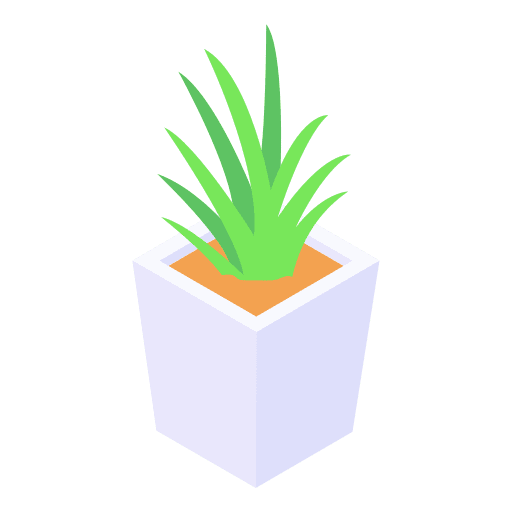 Plant flower pot nature gardening icon