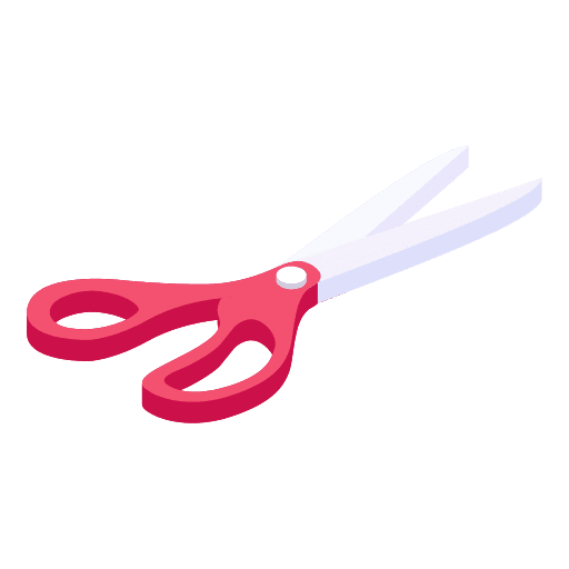Scissors tools cutting handcraft icon