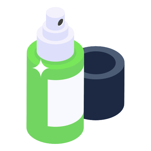 Spray bottle art and design spray bottle stationery icon