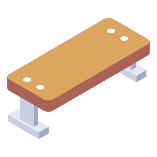 Bench furniture and household seat wooden icon
