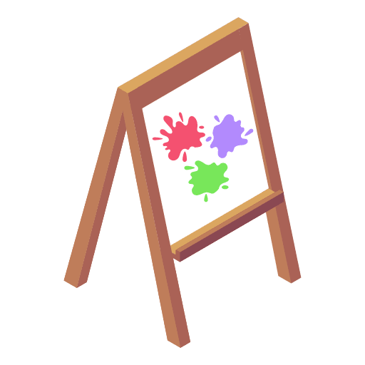 Canvas art and design colors paint icon