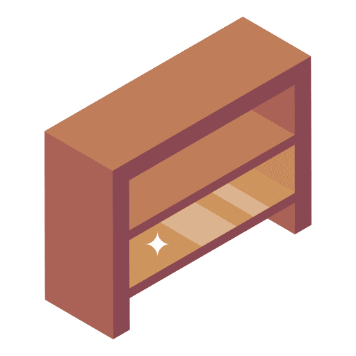 Table wooden interior design table icon