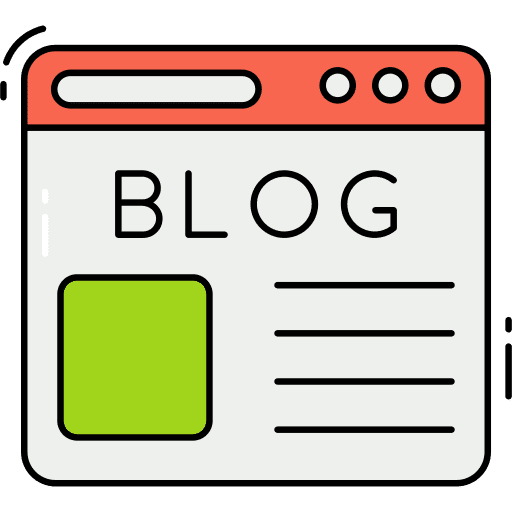 Blog seo and web content blog icon Blog seo and web content blog icon