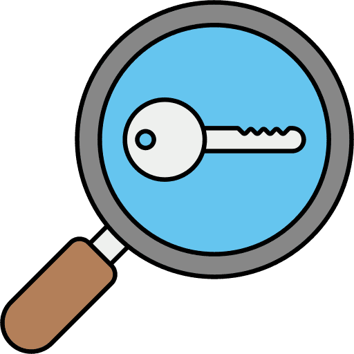Key key word seo promotion icon