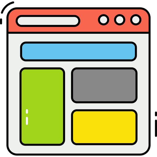 Layout browser arrangement format icon