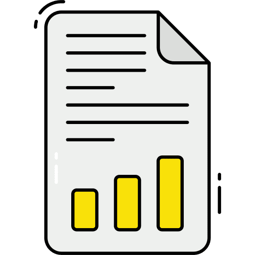Seo report seo and web bar chart seo icon