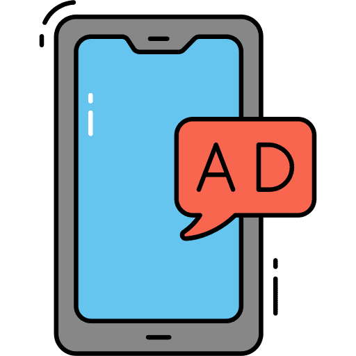 Advertisement advertising mobilephone advertisement icon Advertisement advertising mobilephone advertisement icon